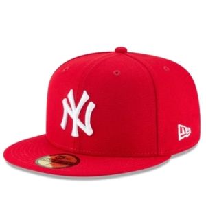 New York Yankees 59fifty 7 1/8 scarlet hat